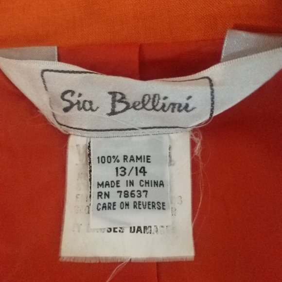 Vibrant Collection | Orange Sia Bellini Blazer - Picture 4 of 4